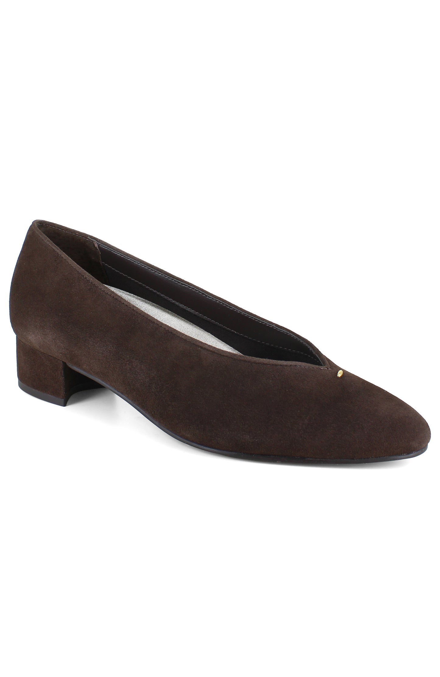 Hannah Pump - Chocolate Suede