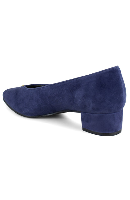 Hannah Pump - Navy Suede