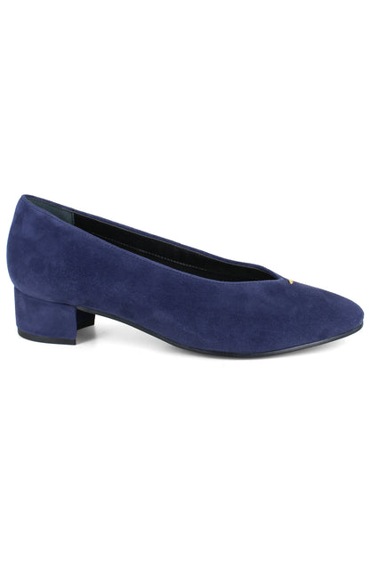 Hannah Pump - Navy Suede