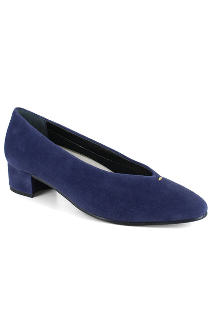 Hannah Pump - Navy Suede
