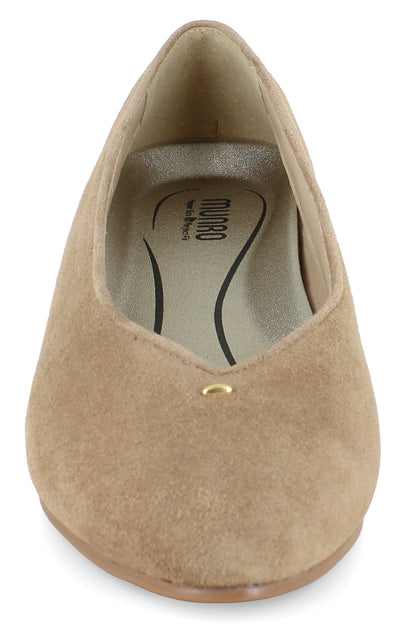 Hannah Pump - Tan Suede