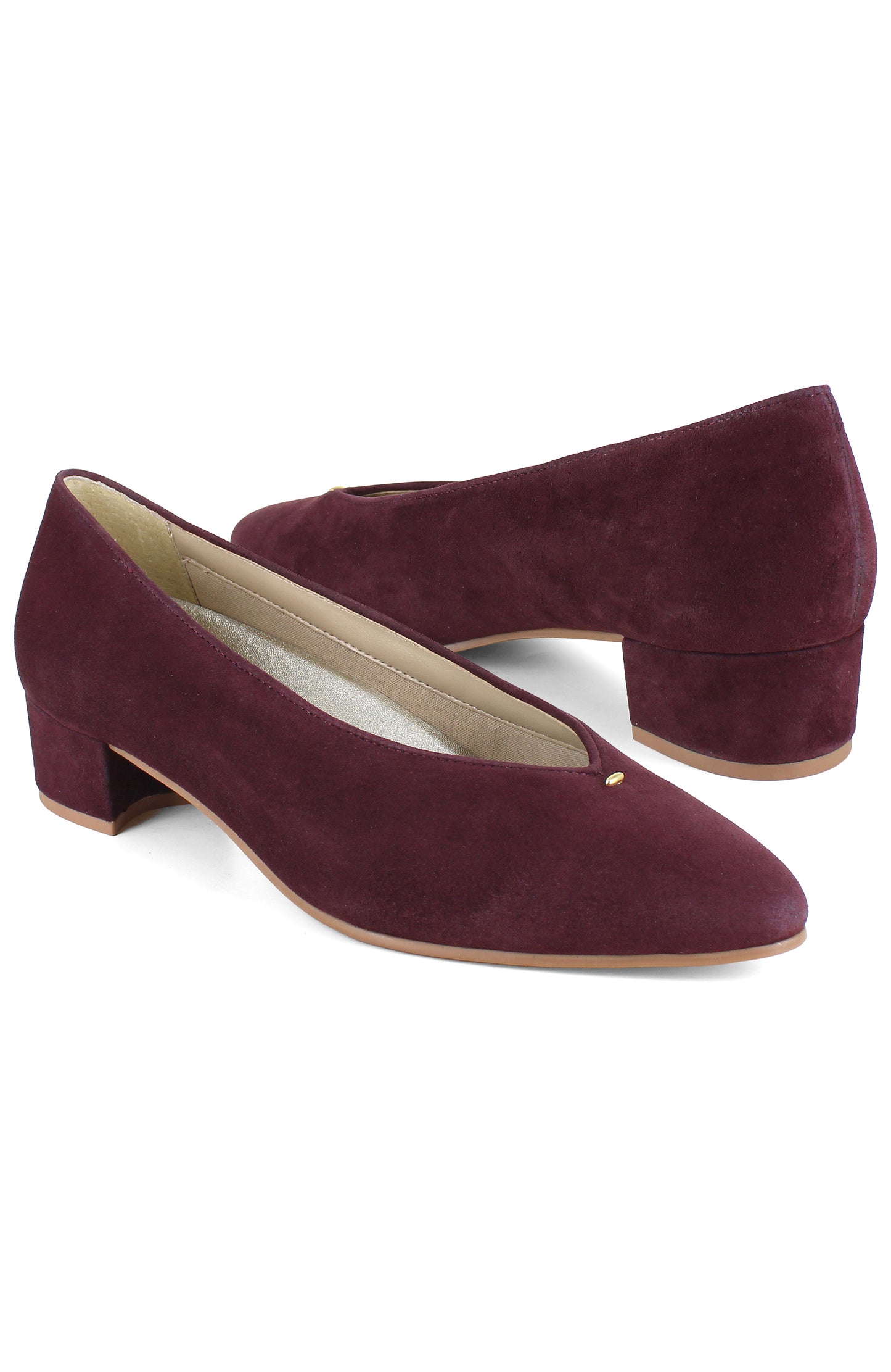Hannah Pump - Wine Suede