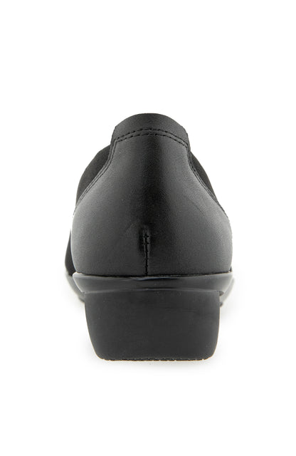 Jules Slip On - Black Stretch