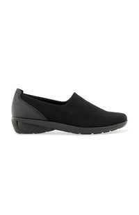 Jules Slip On - Black Stretch