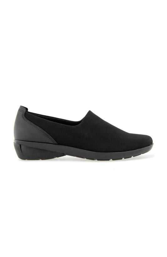 Jules Slip On - Black Stretch