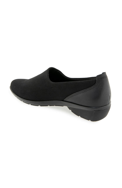 Jules Slip On - Black Stretch