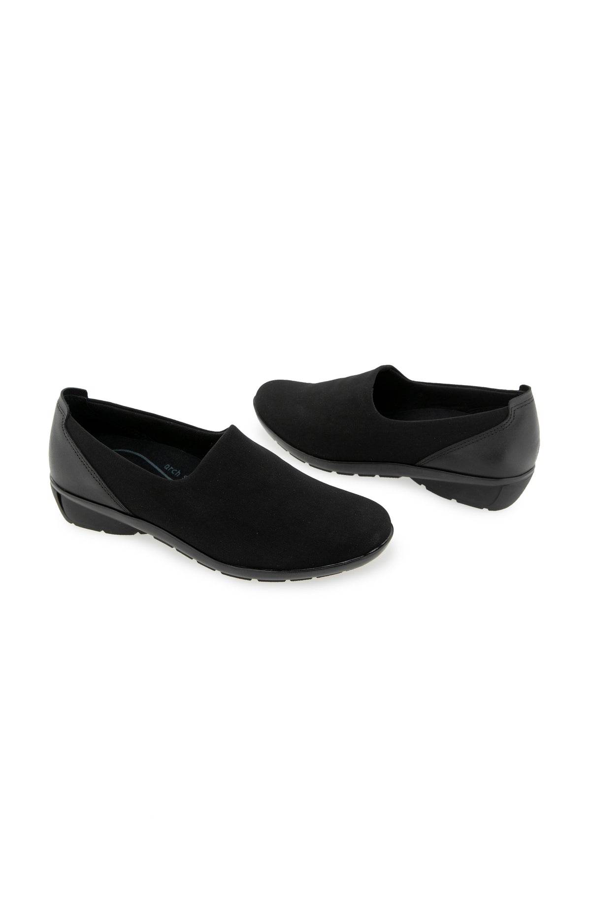Jules Slip On - Black Stretch