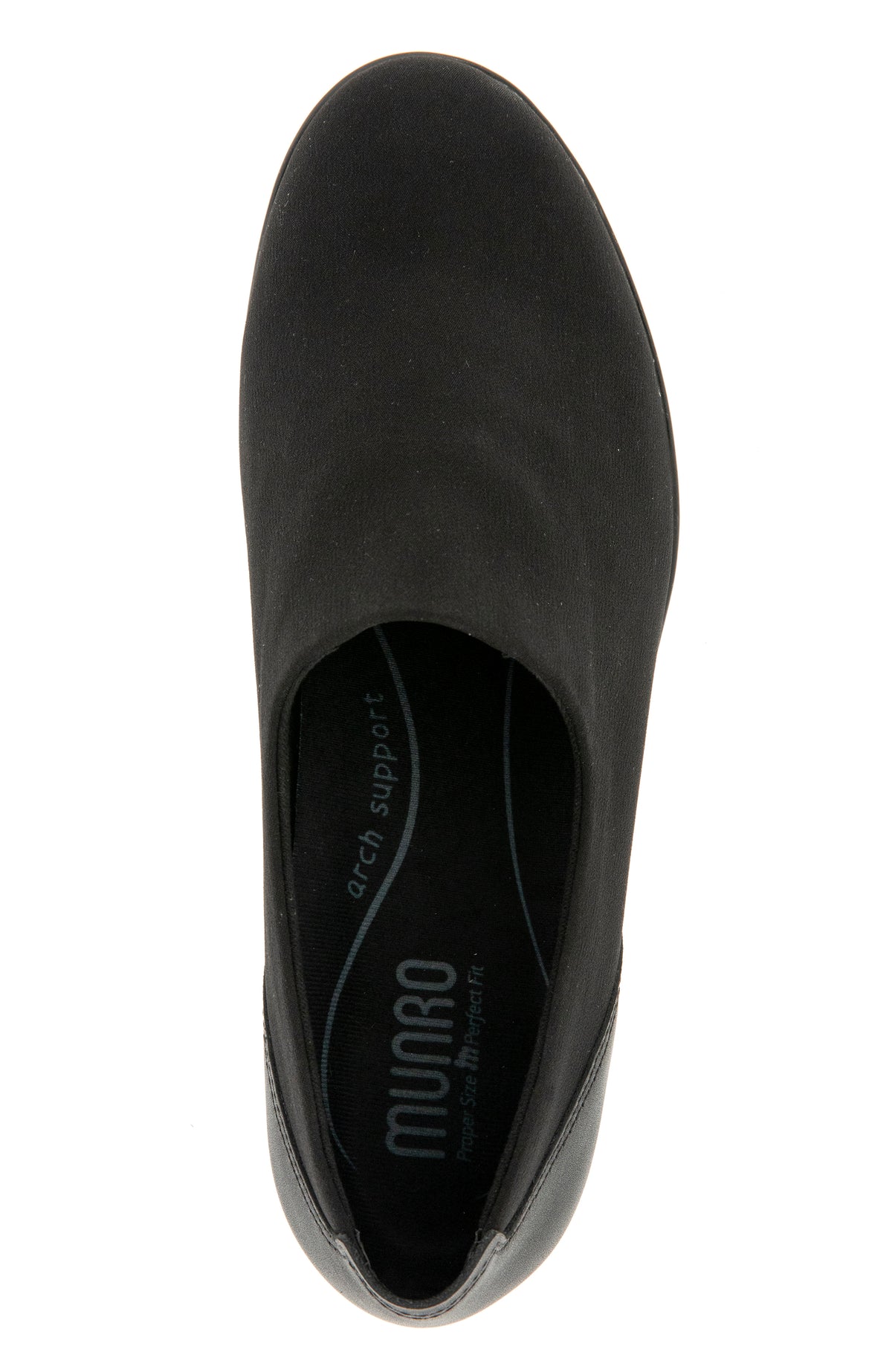 Jules Slip On - Black Stretch