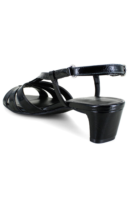 Luna Heel - Black Patent Leather