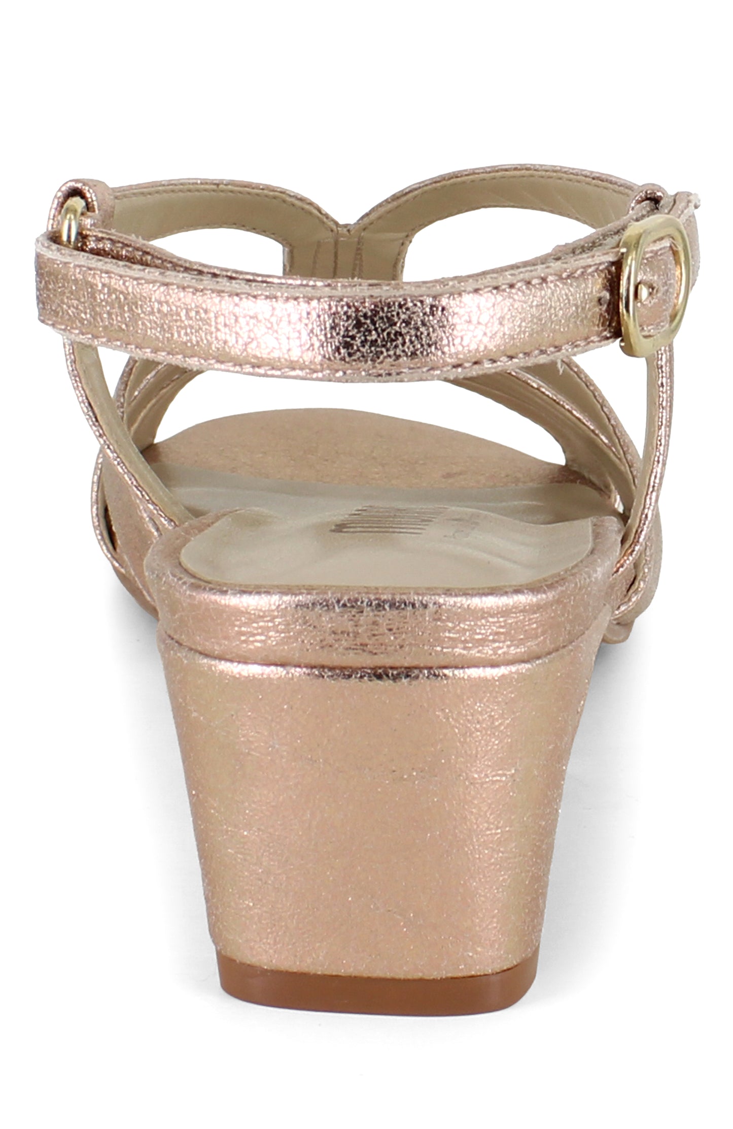 Luna Heel - Rose Gold Leather