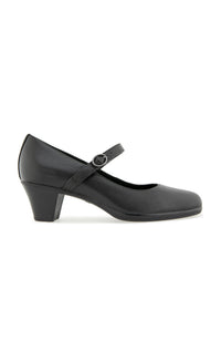 Rita Pump - Black Leather