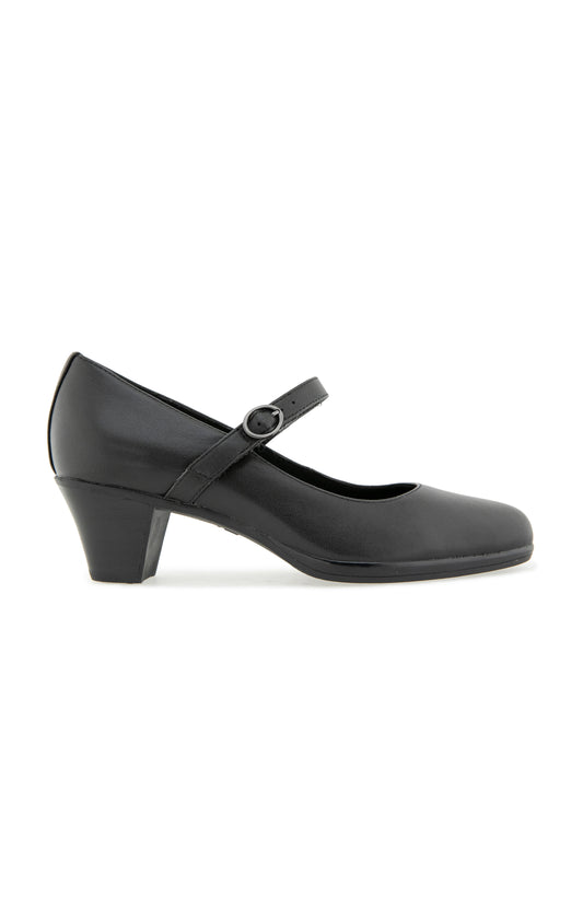 Rita Pump - Black Leather