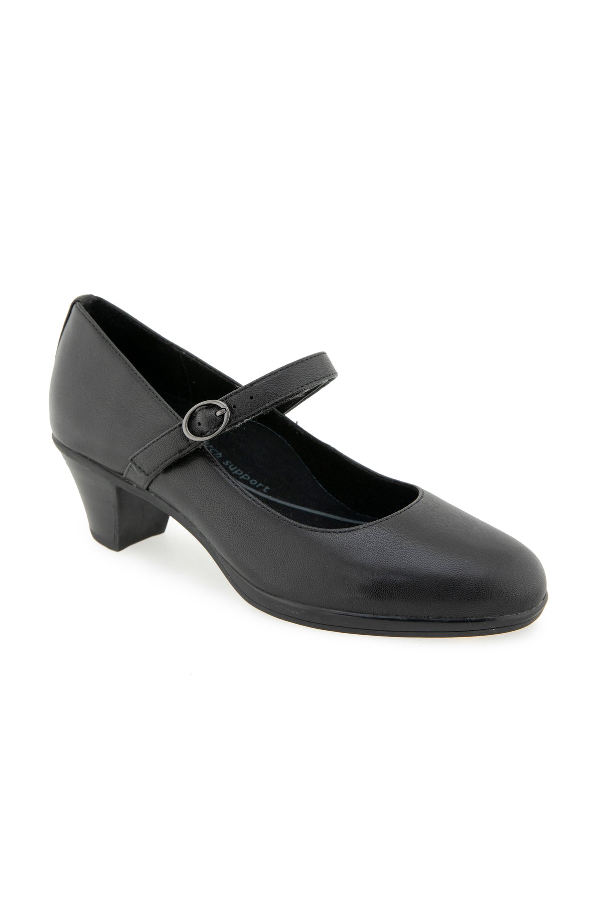 Rita Pump - Black Leather