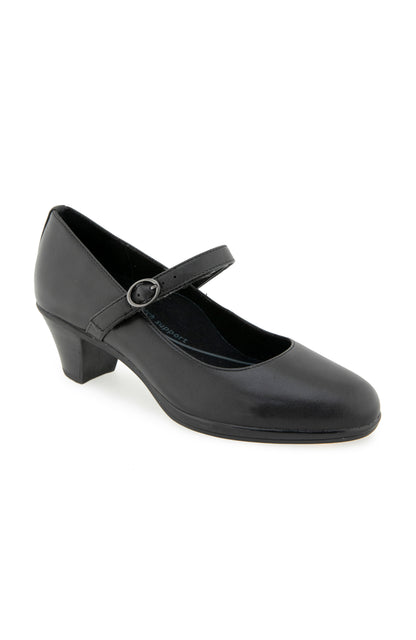 Rita Pump - Black Leather
