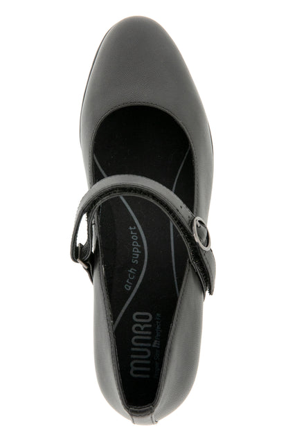 Rita Pump - Black Leather