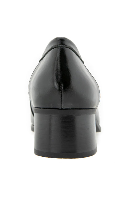 Skarlet Pump - Black Leather