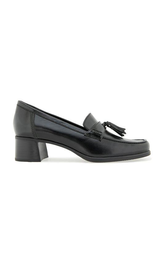 Skarlet Pump - Black Leather