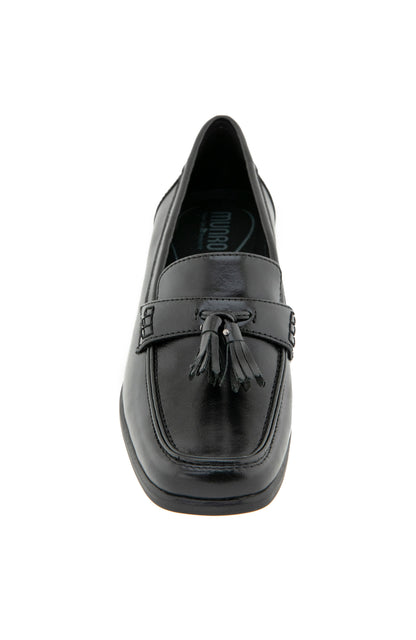 Skarlet Pump - Black Leather
