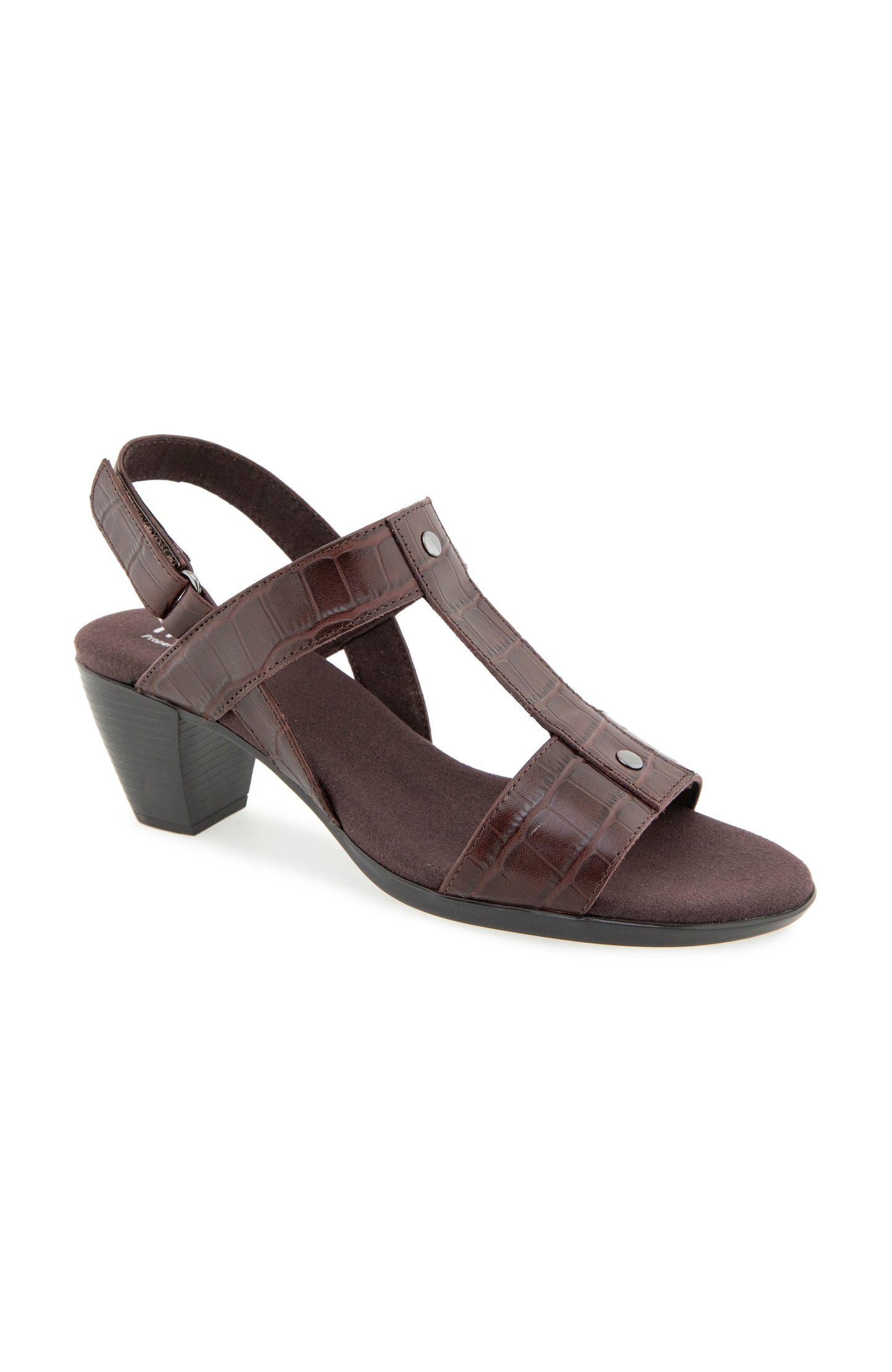 Willow Sandal - Dark Chocolate Croco