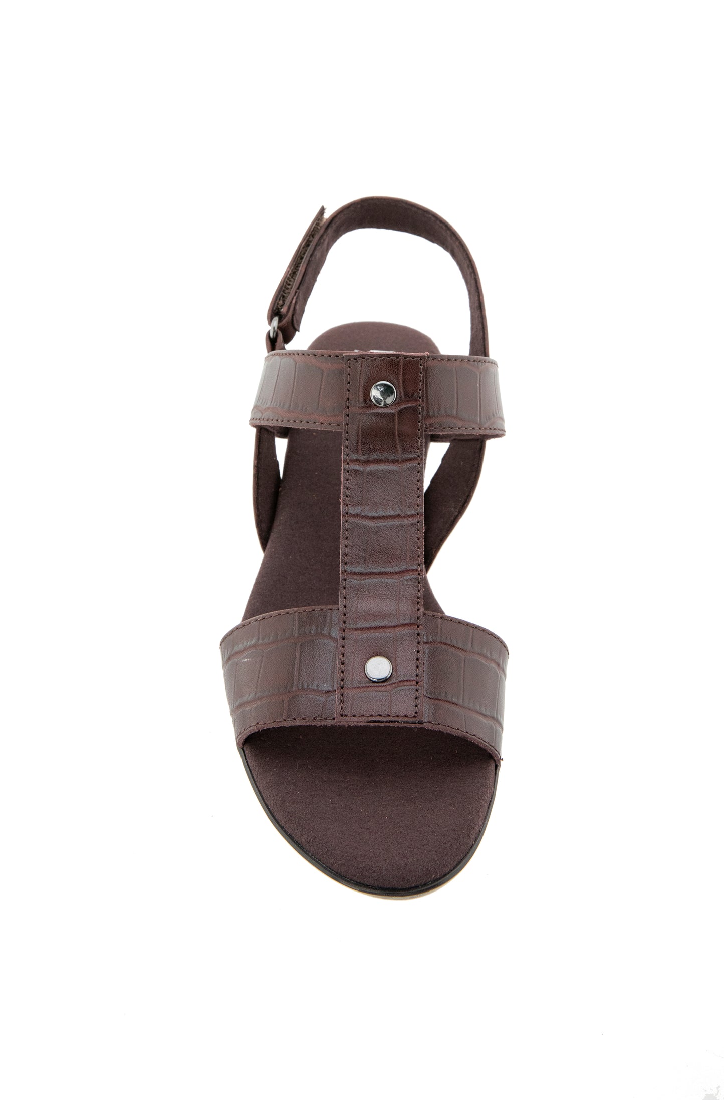 Willow Sandal - Dark Chocolate Croco