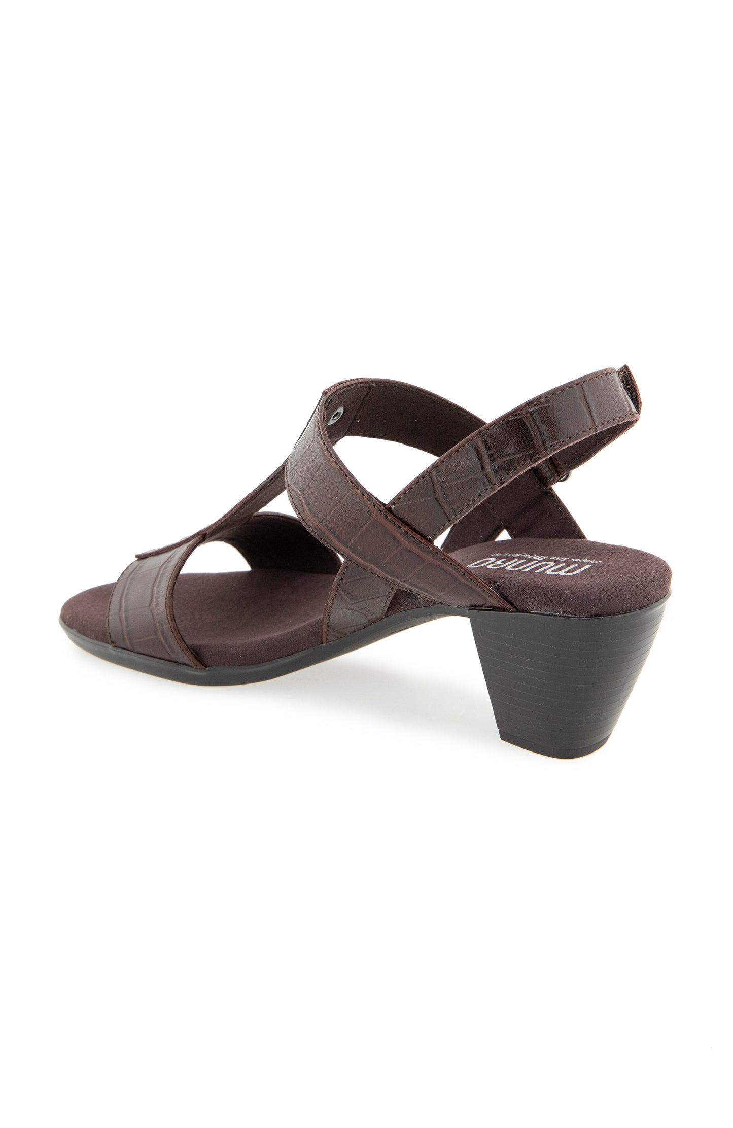 Willow Sandal - Dark Chocolate Croco