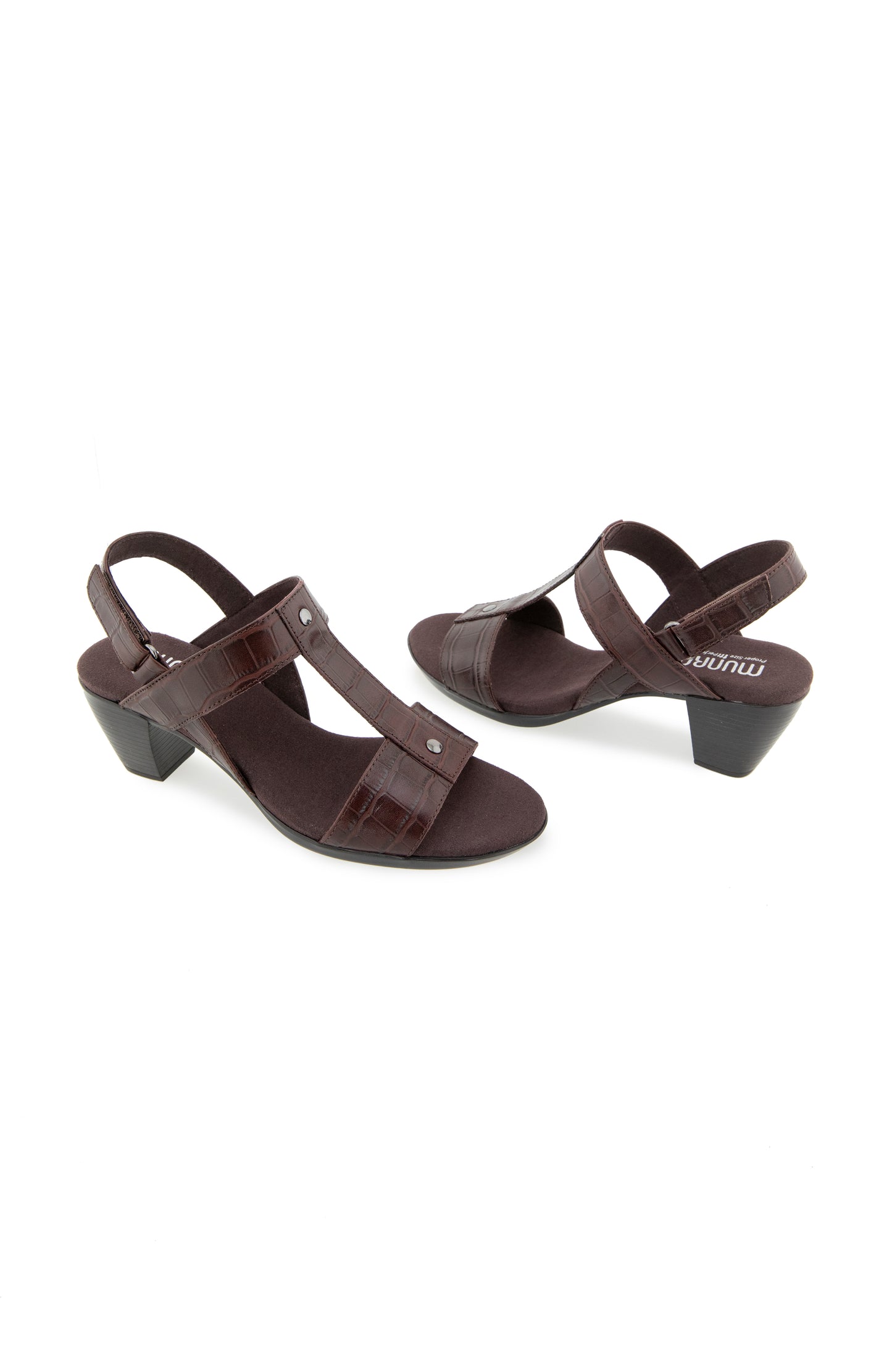 Willow Sandal - Dark Chocolate Croco