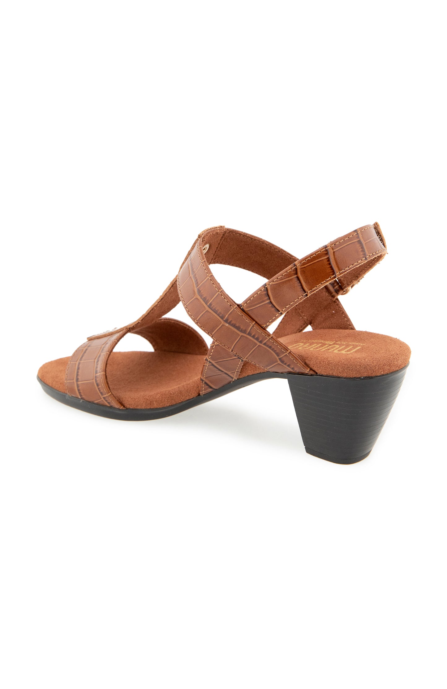 Willow Sandal - Tan Leather Croco