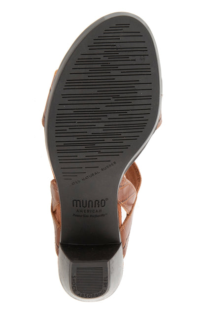 Willow Sandal - Tan Leather Croco