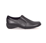 BERKLEY SPORT SHOE WITH ZIPPER & GORE in BLACK LEATHER - Side View