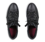 GABBIE SPORT OXFORD WITH ZIPPER IN BLACK CALF LEATHER - Top View