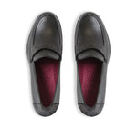 GEENA SADDLE LOAFER IN BLACK CALF LEATHER-top view