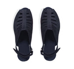 Abby Slingback Sandal in Navy Nubuck Top View