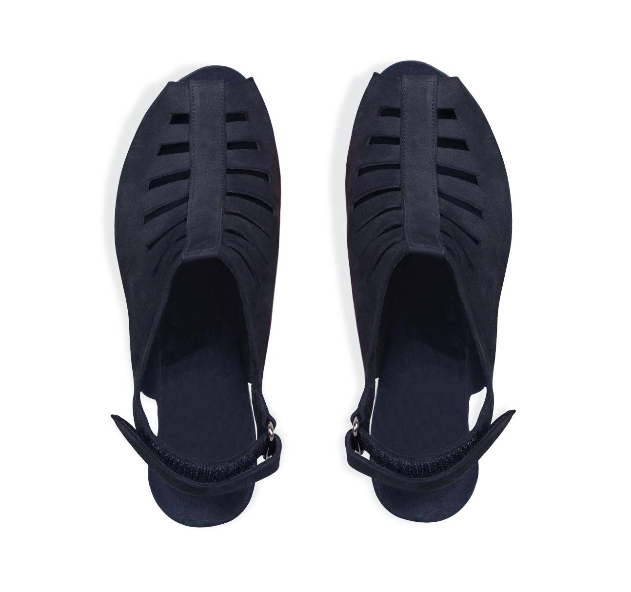 Abby Slingback Sandal in Navy Nubuck Top View